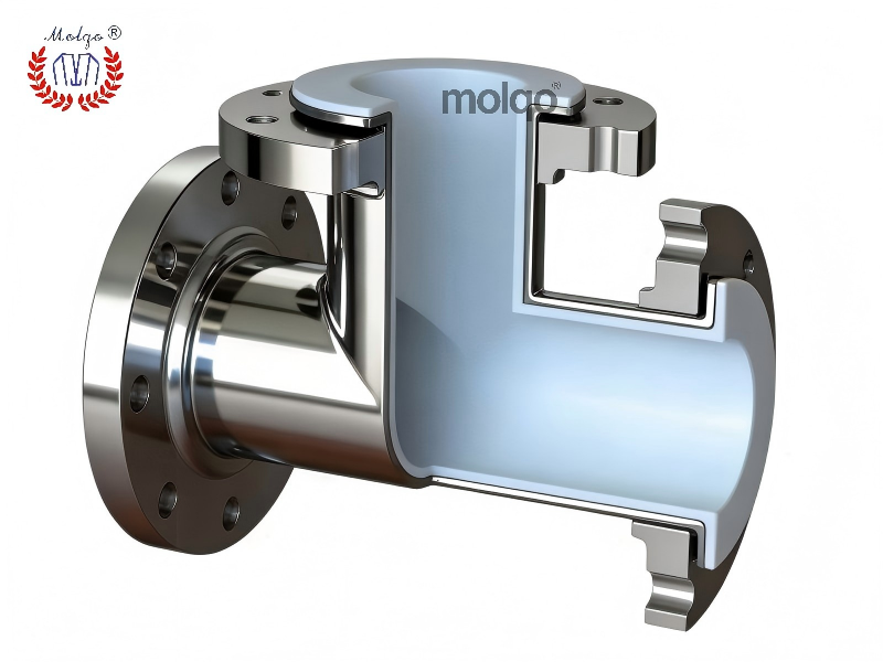 不锈钢衬氟三通